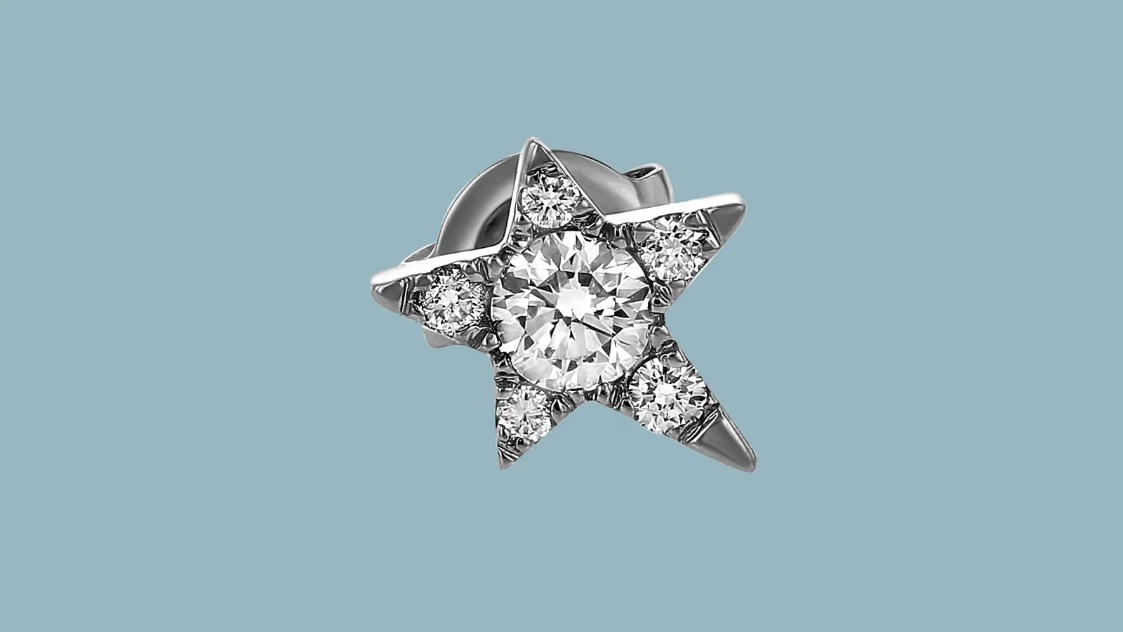 The Single Star Diamond Earring