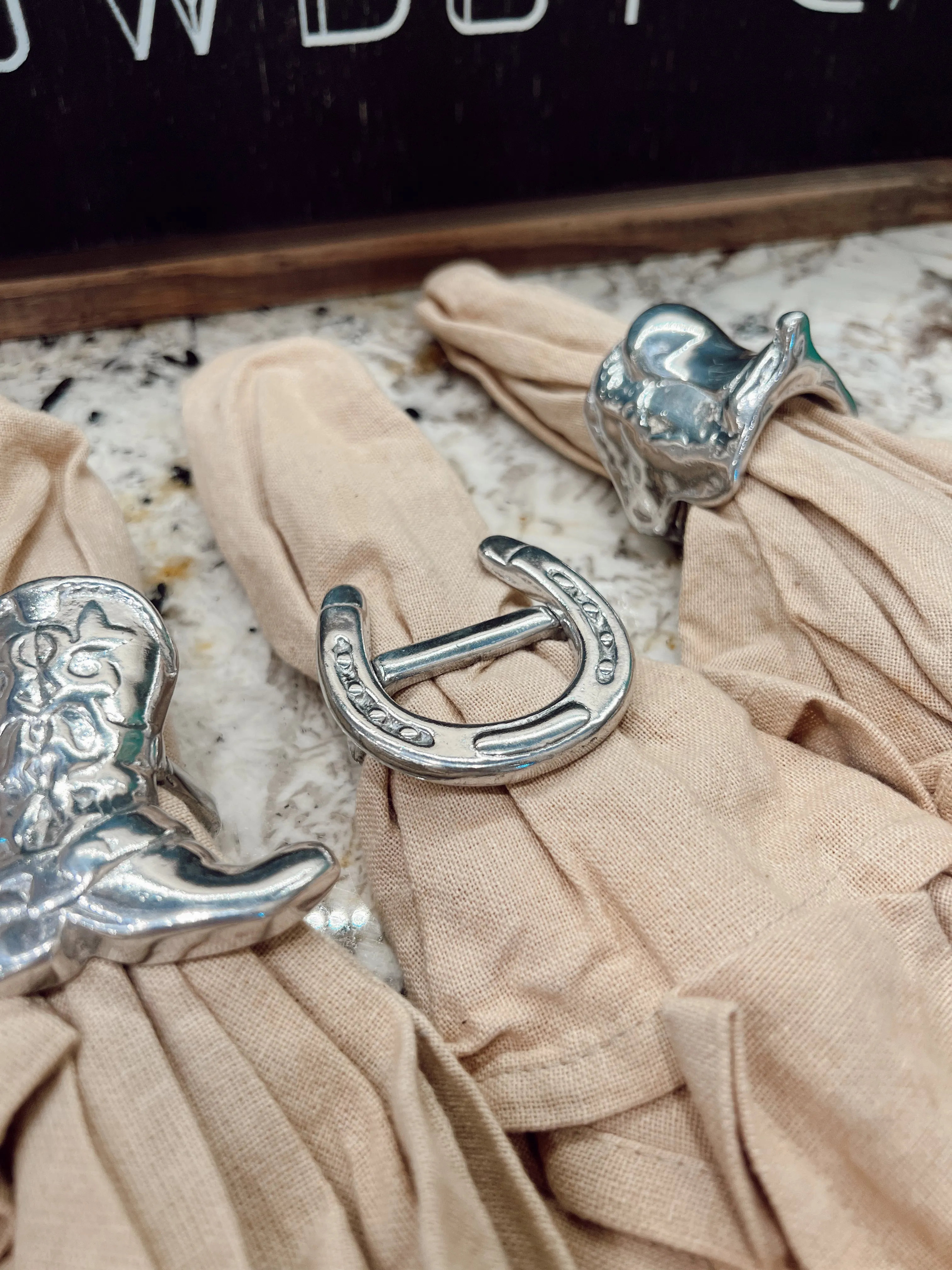 The Western Napkin Ring Set