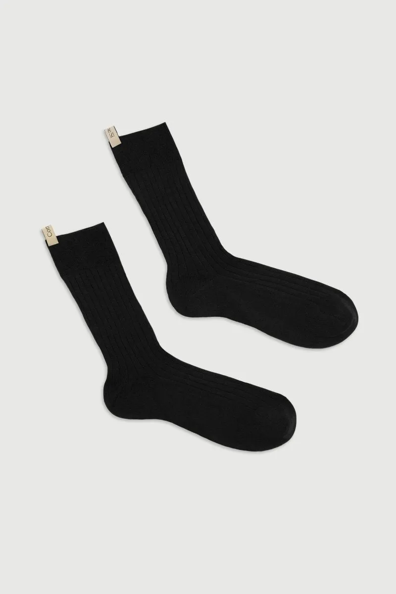 The Yves Sock in Black