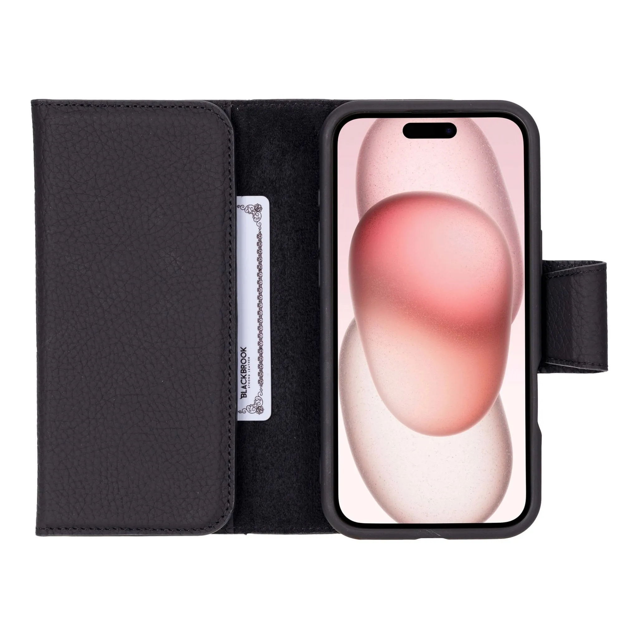 Tudor iPhone 16 Plus Wallet Case, Pebble Black