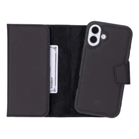 Tudor iPhone 16 Plus Wallet Case, Pebble Black