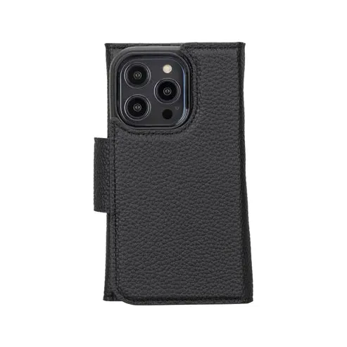 Tudor iPhone 16 Pro Wallet Case, Pebble Black