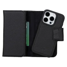 Tudor iPhone 16 Pro Wallet Case, Pebble Black