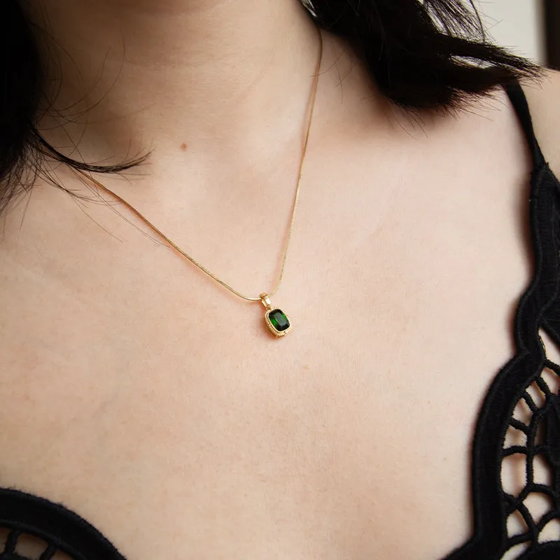 Verdant Diopside Pendant