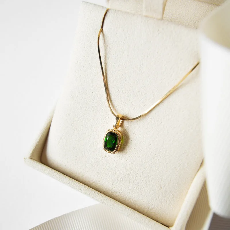 Verdant Diopside Pendant