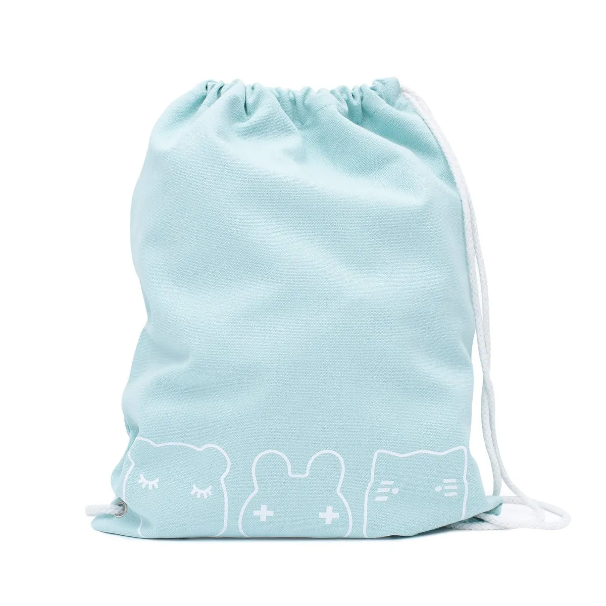 We Might Be Tiny Drawstring Bag - Sage