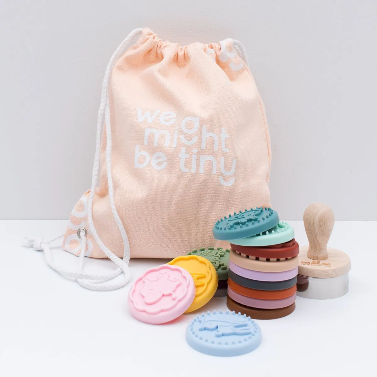 Limited Edition Tiny Peach 🍑 Drawstring Bag - We Might Be Tiny