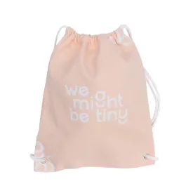 Limited Edition Tiny Peach 🍑 Drawstring Bag - We Might Be Tiny